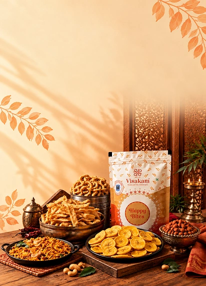 Visakam Savouries mobile banner